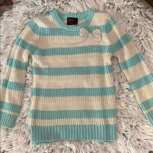 Girl rule sweater with sparkling ribbon